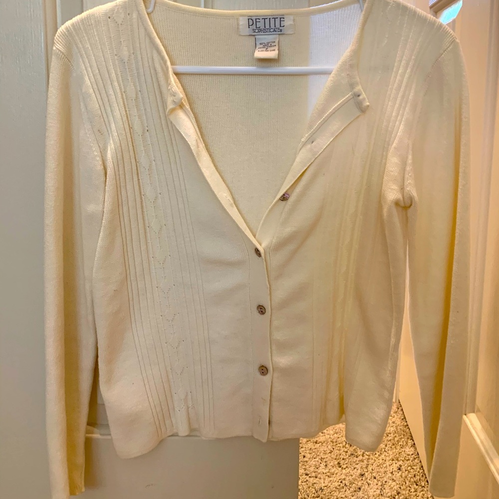 Off white cardigan